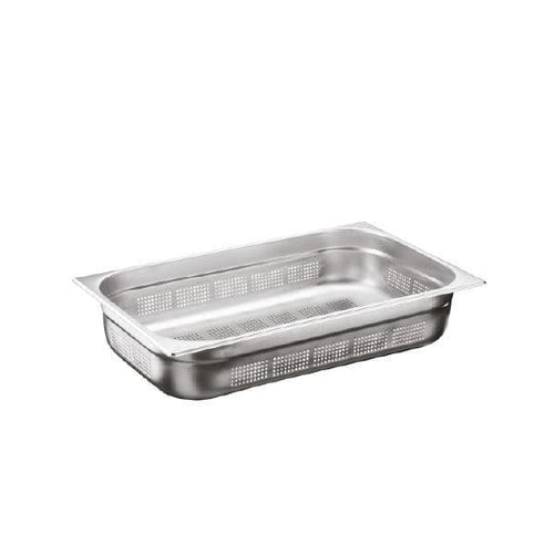 Chef360 USA 18/10 Stainless Steel Perforated GN Pan 1/1  6.5 cm Deep