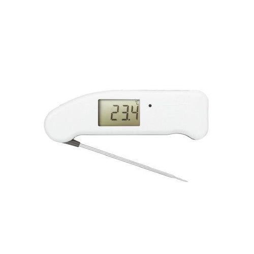 Paderno Italy 49880-15 Gourmet Digital Meat Thermometer, Water Resistant with folding probe, NSF Certified, 15 x 5 x 2 cm White