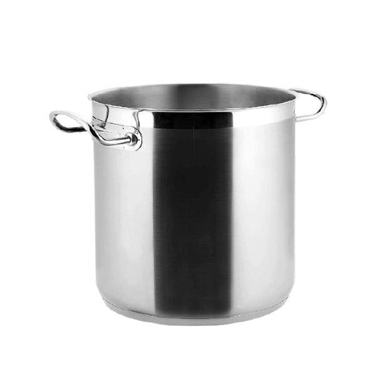 Lacor Spain 57128 Stainless Steel Eco Chef Stockpot 28 cm, 16.50 Liters Induction - thehorecastore
