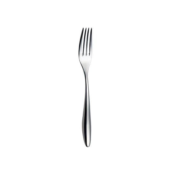 Furtino Wave 18/10 Stainless Steel Dessert Fork 4 mm, Length 19 cm, Pack of 12 - thehorecastore