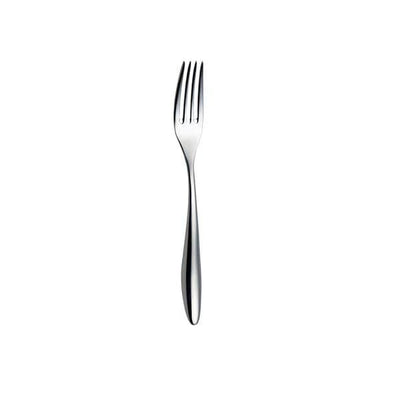 Furtino Wave 18/10 Stainless Steel Dessert Fork 4 mm, Length 19 cm, Pack of 12 - thehorecastore