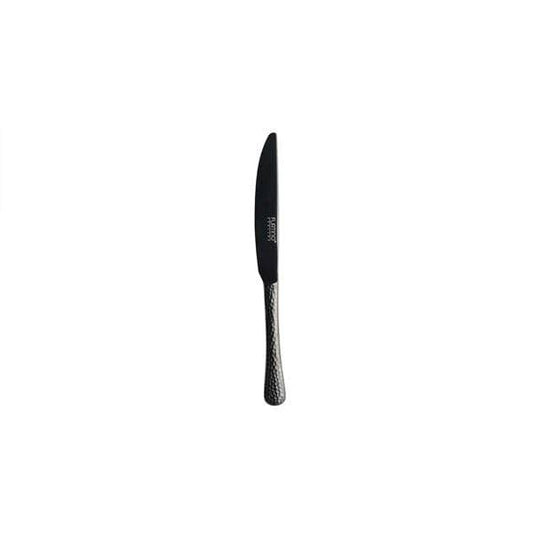 Furtino Hamford Dessert Knife Black Mirror 18/10 Stainless Steel Dessert Knife 4 mm, Pack of 12