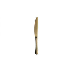 Furtino Hamford Dessert Knife Gold Matt 18/10 Stainless Steel Dessert Knife 4 mm, Pack of 12