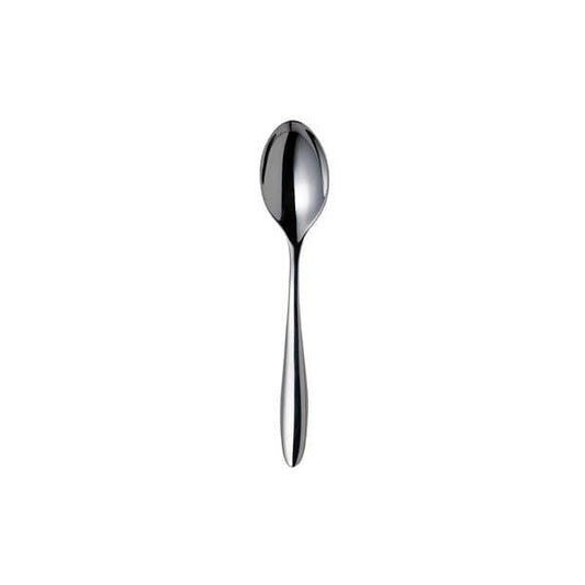 Furtino Wave 18/10 Stainless Steel Dessert Spoon 4 mm, Length 19 cm, Pack of 12 - thehorecastore