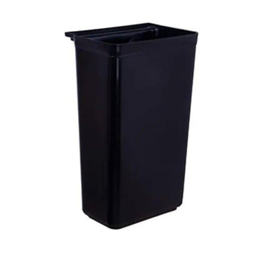 JD UC20C Polypropylene Trash Container 33.5 x 23.1 x 44.5 cm, Black   thehorecastore