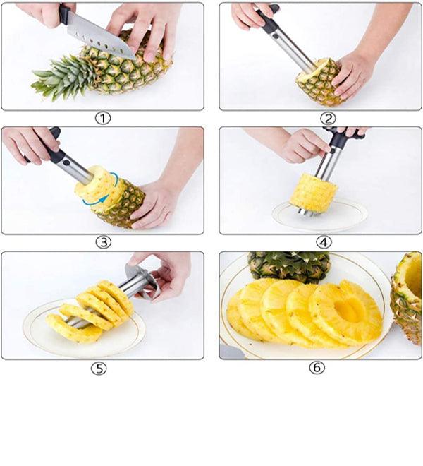 Lacor Spain 60392 Stainless Steel Pineapple Corer Slicer 24cm - thehorecastore