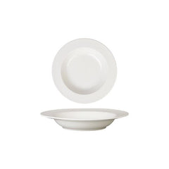 Furtino England Finesse 9.8"/25cm White Round Porcelain Deep Plate