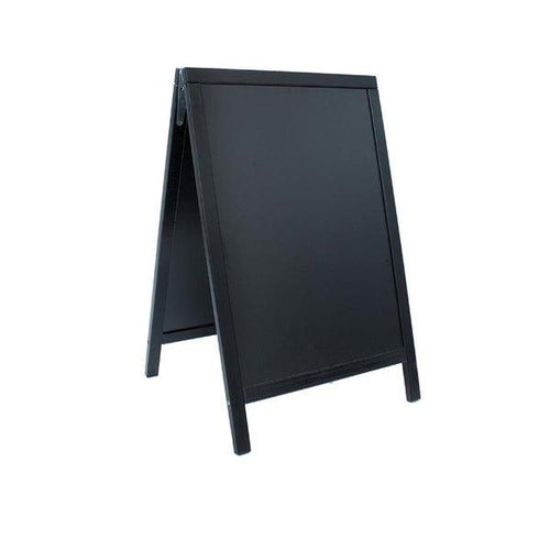 Securit® Wooden A Frame Chalkboard Sign With Free Standing Easel W 55 x H 85 cm, Black