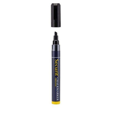 Securit SMA510-BL Liquid Chalk Marker Medium 2-6 mm Nib, Color Black, Set of 3
