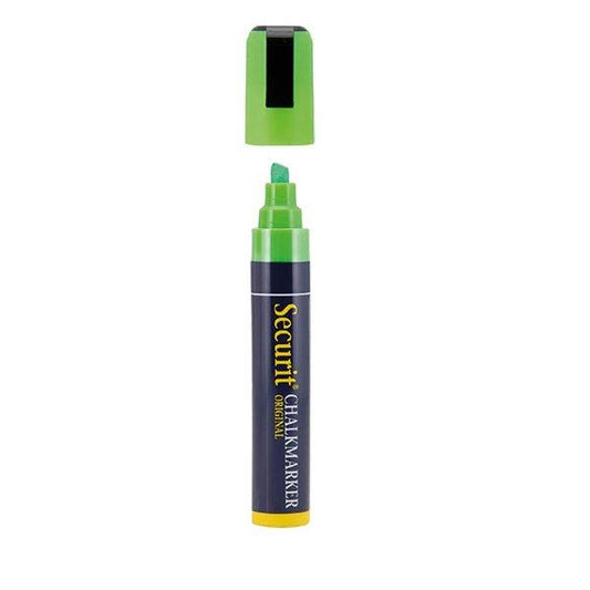Securit SMA510-GR Liquid Chalk Marker Medium 2-6 mm Nib, Color Green, Set of 3