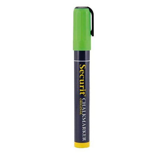 Securit SMA510-GR Liquid Chalk Marker Medium 2-6 mm Nib, Color Green, Set of 3