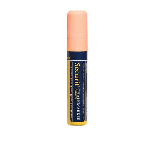 Securit SMA720-OR Liquid Chalk Marker Large 7-15 mm Nib, Color Orange, Set of 3