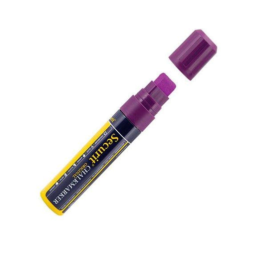 Securit SMA720-VT Liquid Chalk Marker Large 7-15 mm Nib, Color Violet, Set of 3
