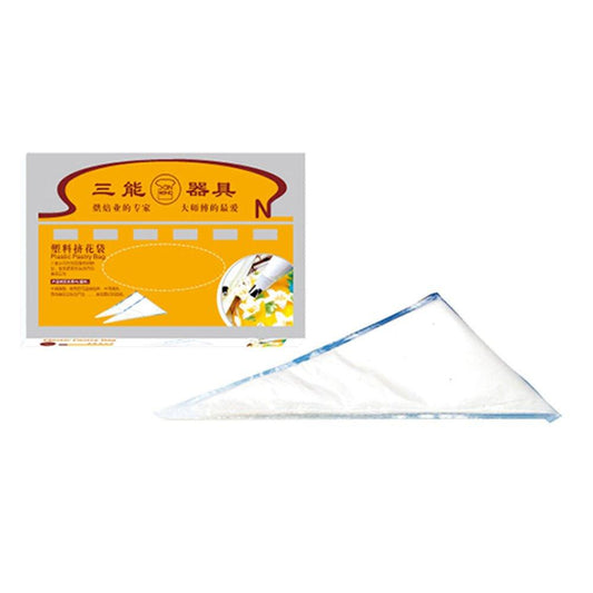 Sanneng SN79519 Plastic Disposable Piping Bag, L 36 x W 18 cm, Pack Of 100 Pcs - thehorecastore