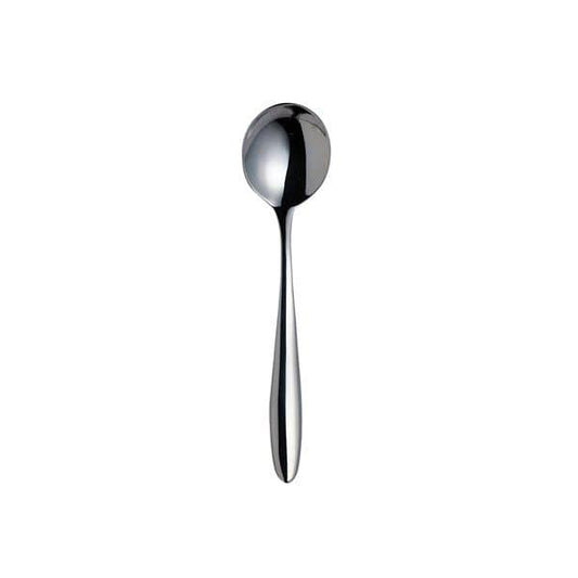 Furtino Wave 18/10 Stainless Steel Soup Spoon 4 mm, Length 19 cm, Pack of 12 - thehorecastore