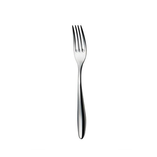 Furtino Wave 18/10 Stainless Steel Table Fork 4 mm, Length 21 cm, Pack of 12 - thehorecastore
