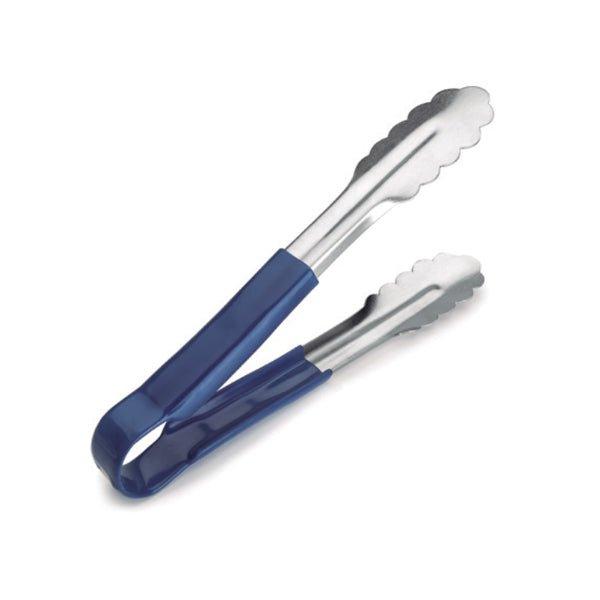 Lacor 63062 Stainless Steel Scallop Tong, 24 cm, Blue - thehorecastore