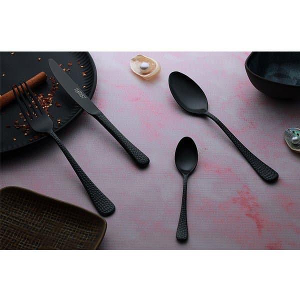 Furtino Hamford Tea Spoon Black Matt 18/10 Stainless Steel Tea Spoon 4 mm, Pack of 12