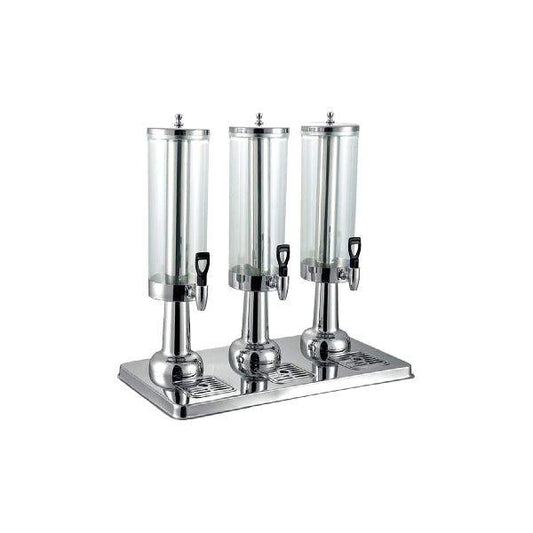 Wundermaxx Stainless Steel Triple Juice Dispenser, 3 x 5 Liters - HorecaStore
