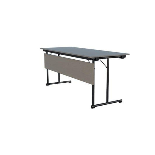 Ash Classroom Rectangle Table L 150 x W 45 x H 75 cm, MDF Laminated Table Tops With Black Metal Folding Legs. - HorecaStore