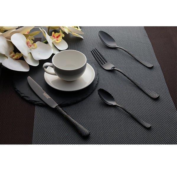 Furtino Hamford Tea Spoon Black Mirror 18/10 Stainless Steel Tea Spoon 4 mm, Pack of 12