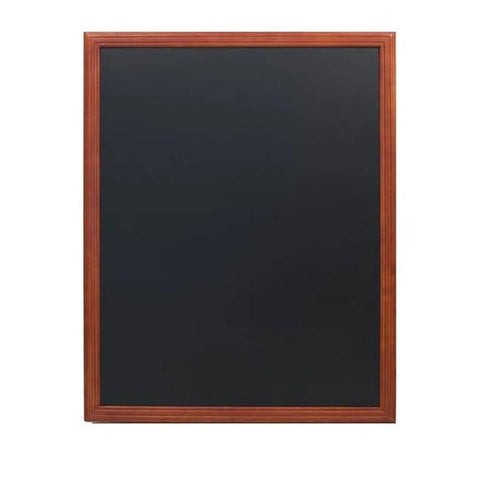 Securit® H 96.5 x W 76.5 cm, Universal Rectangular Chalkboard, Wooden Frame, Color Mahogany