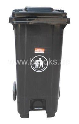 Brooks Waste Bin 240 Litres With Pedal, Grey