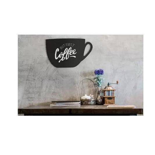 Securit® Cup Shape Wall Blackboard W 44 x H 29 cm, Wall Chalkboard Sign for Restaurants, Café, Home or Office, Color Black - HorecaStore