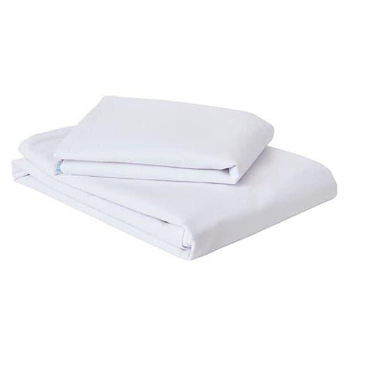 Baby Duvet Cover with Flap Cotton Satin Plain, Color White, Pack of 12
