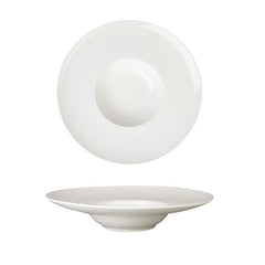 Furtino England Finesse 9.8"/25cm White Round Porcelain Coupe Deep Plate 6/Case