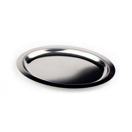 Stainless Steel Oval Tray, L 42 x W 30 cm - thehorecastore
