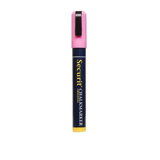 Securit SMA510-PI Liquid Chalk Marker Medium 2-6 mm Nib, Color Pink, Set of 3