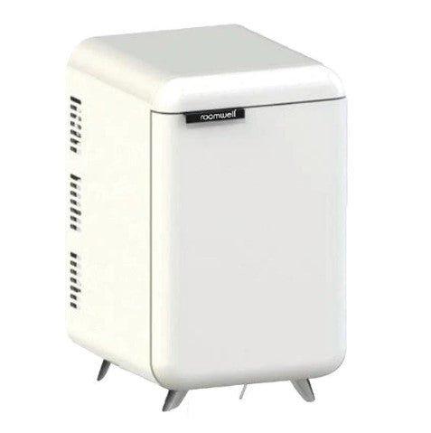 Roomwell UK Retro Compressor Minibar 38 Liters, H 65.5 x W 40 x D 44 cm, Energy Efficient, Fast Cooling, Color White - thehorecastore